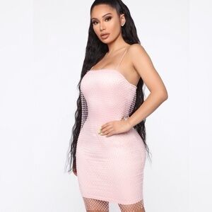 rhinestone midi dress